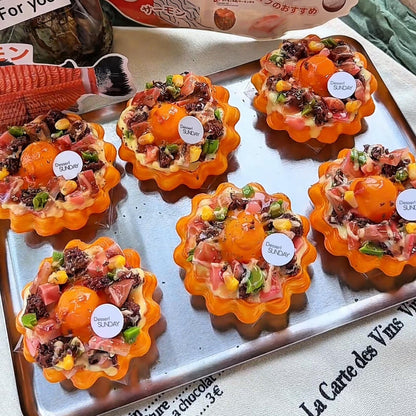 Bacon Beef Sterile Egg Tart Squishy