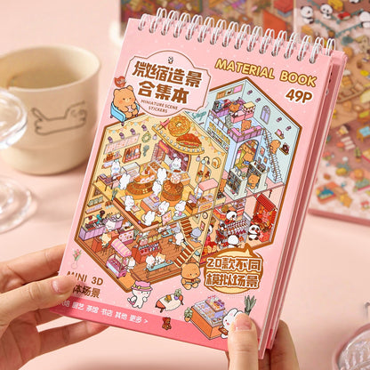 Sunshine Town 3D Sticker Book