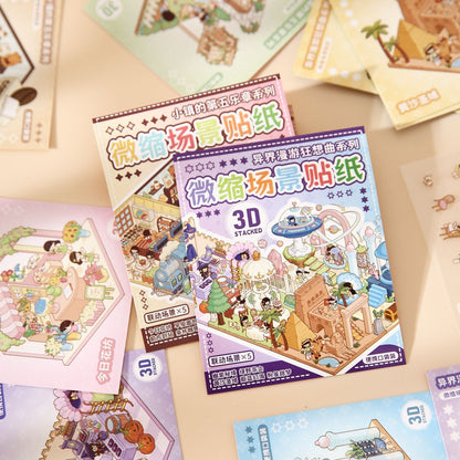 Ancient Chinese Architecture 3D Sticker Book