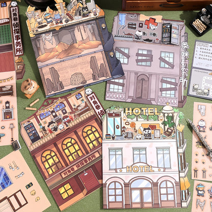 Explorers‘ Guild 3D Sticker | 4 Cute Miniature Scenes