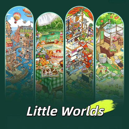 Little Worlds 3D Sticker | 4 Cute Miniature Scenes