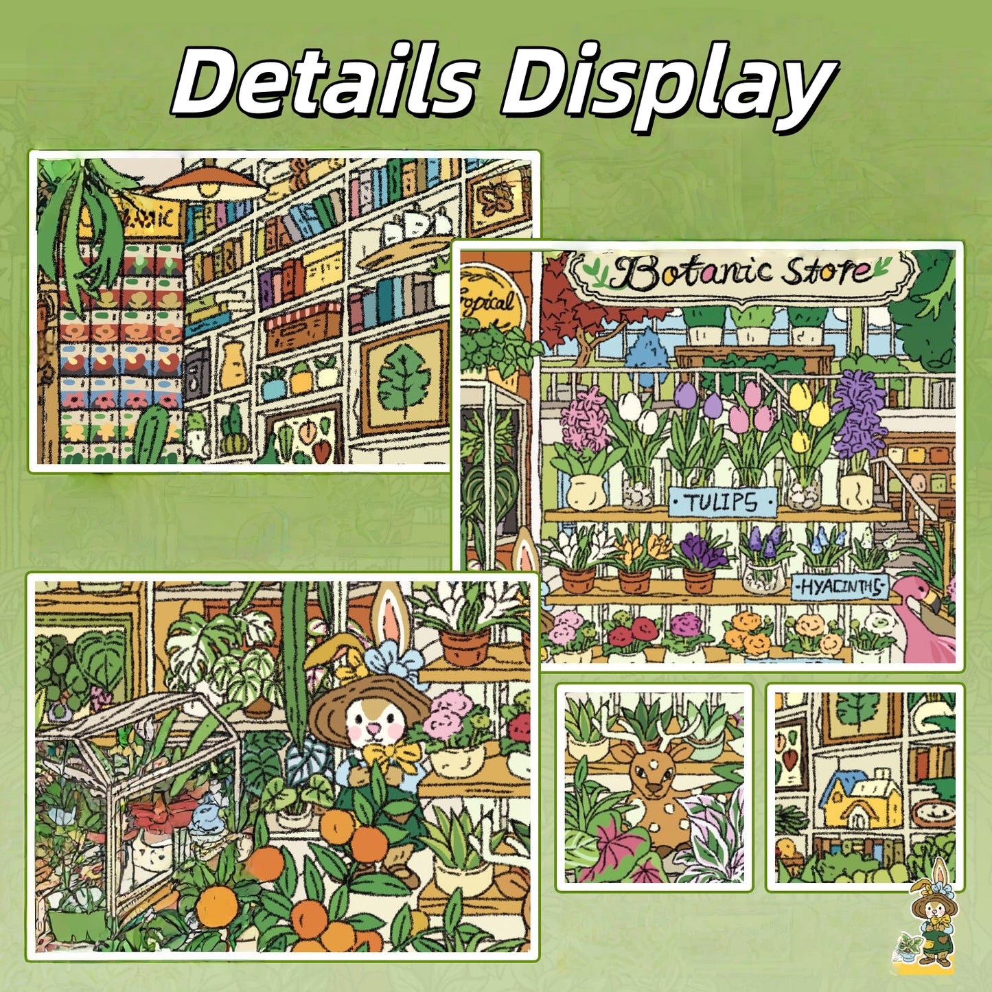 Forest Plant General Store 3D Sticker