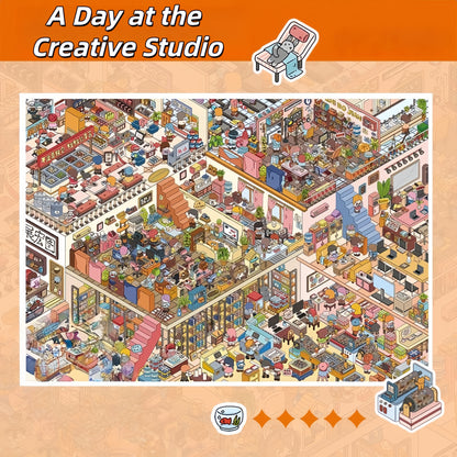 A Day at the Creative Studio 3D Sticker