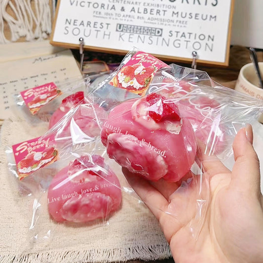 Strawberry Ice Skin Mochi Squishy