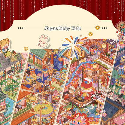 Paperfairy Tale 3D Sticker | 4 Cute Miniature Scenes