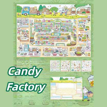 Mice's Daily Life 3D Sticker | 2 Cute Miniature Scenes