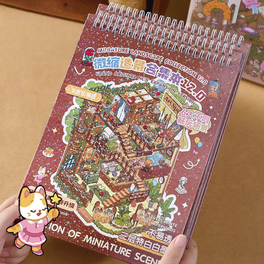 Small Animals' Home 3D Sticker Book