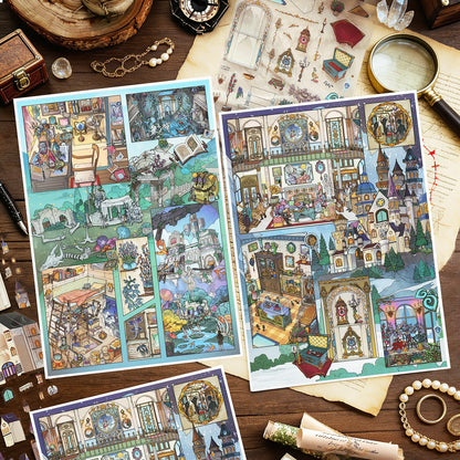 Another World 3D Sticker | 2 Cute Miniature Scenes