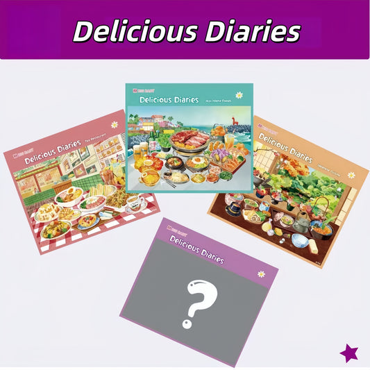 Delicious Diaries 3D Sticker | 4 Cute Miniature Scenes