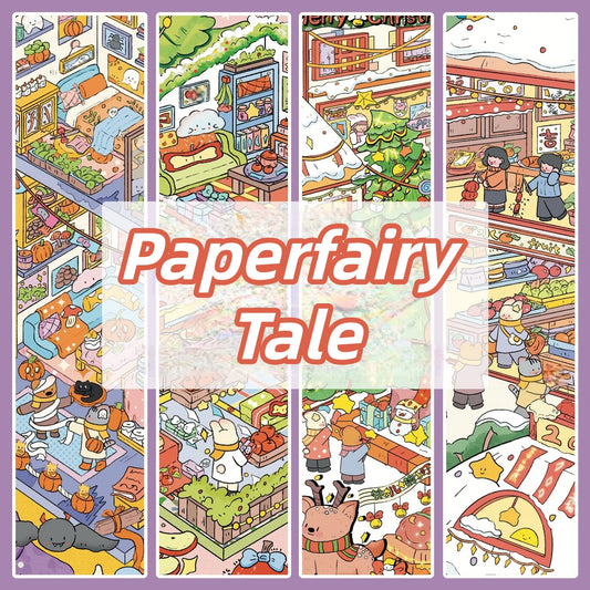 Paperfairy Tale 3D Sticker | 4 Cute Miniature Scenes
