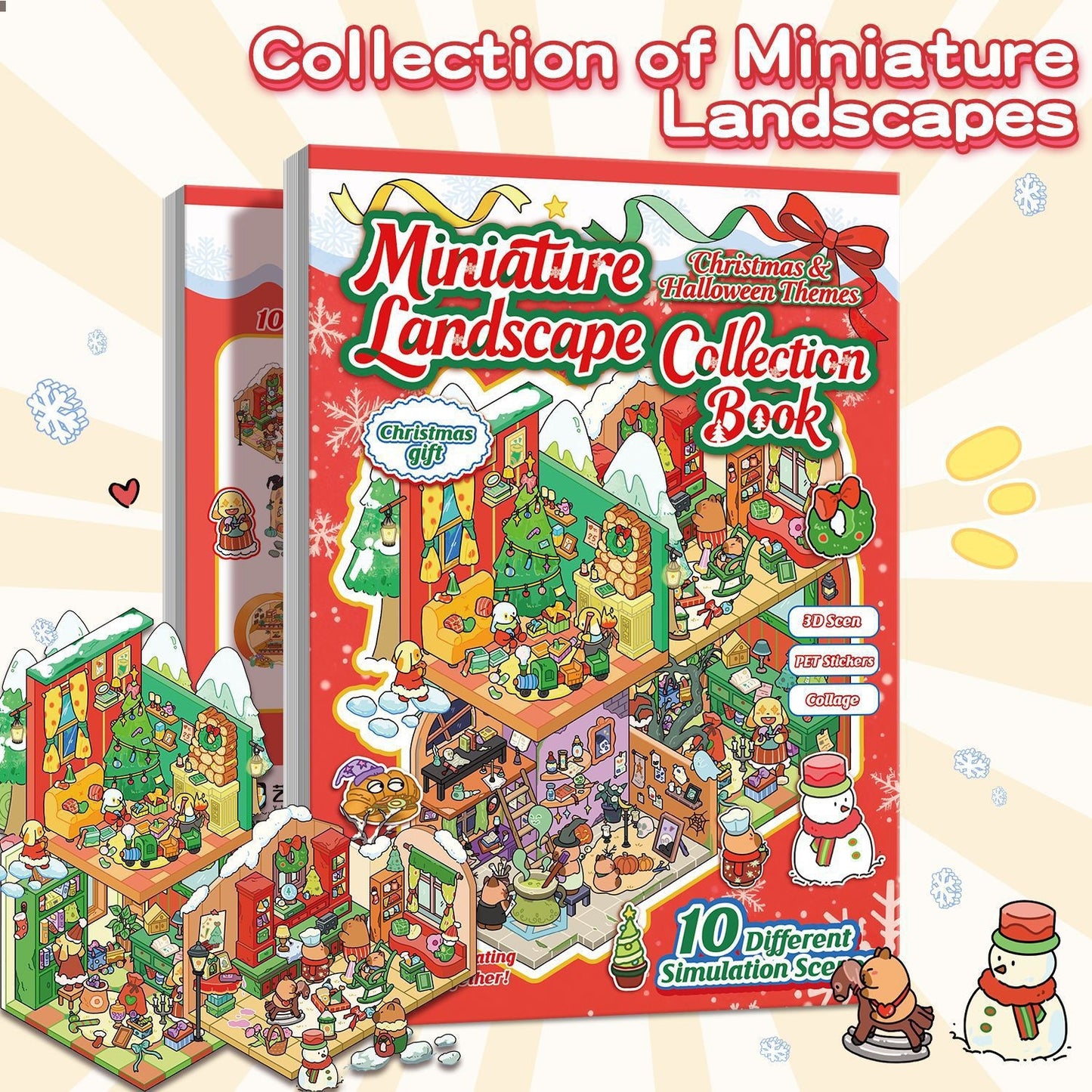 Christmas Series 3D Sticker Book