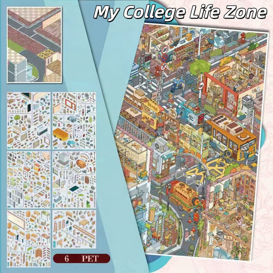My College Life Zone 3D Sticker