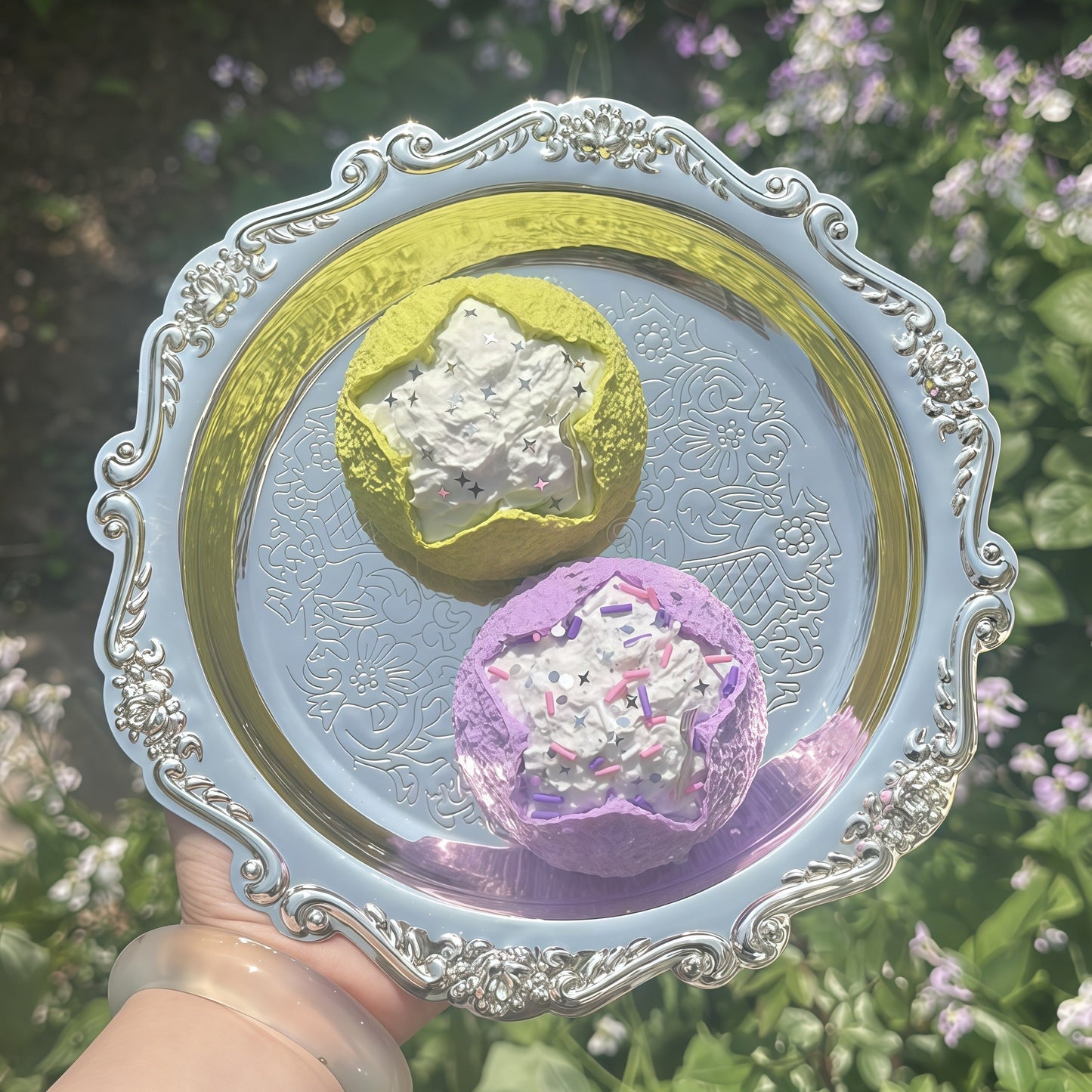 Starry Pretzel Bun Squishy