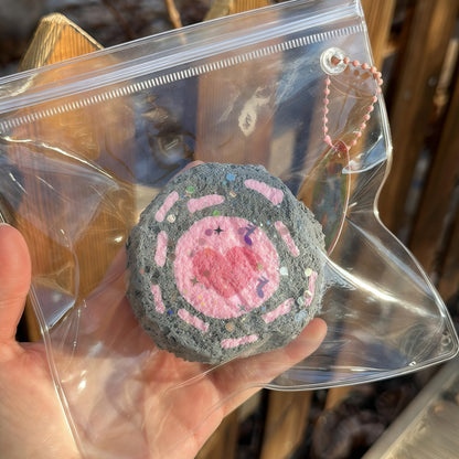 Dusty Pink Vinyl Double-Decker Toast Squishy