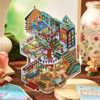 Magic Old House 3D Sticker