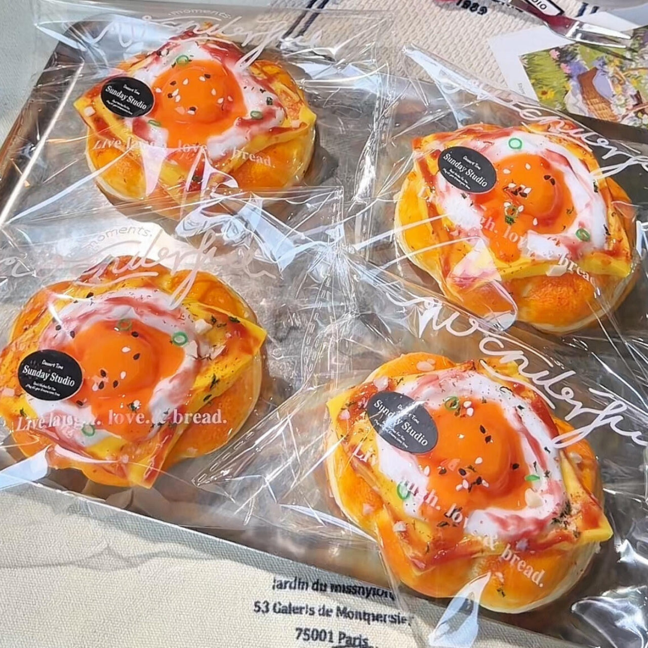 Fried Egg Cloud Bun Squishy
