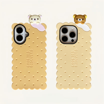 Little Bear Biscuit Silicone Phone Case
