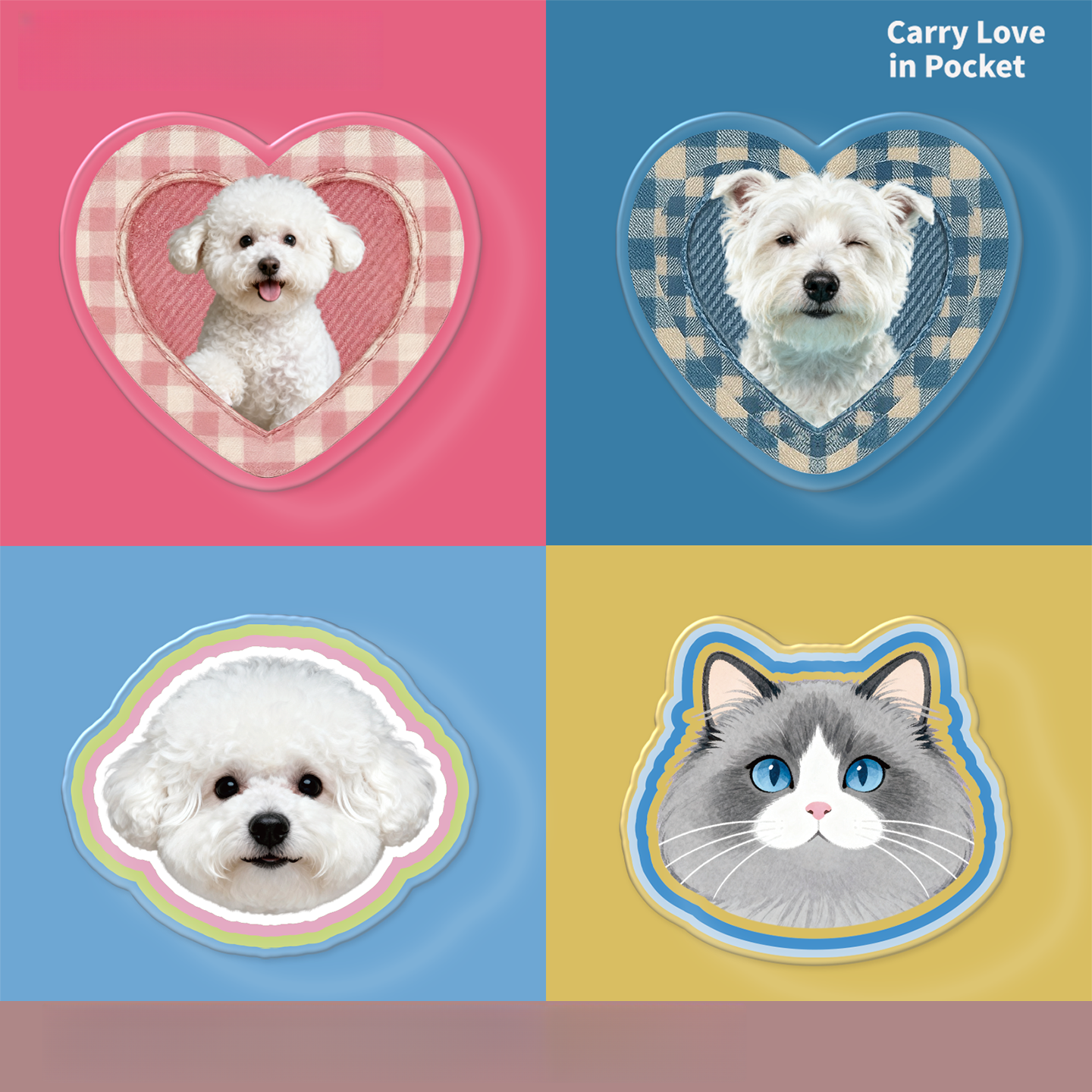 Custom Pet Photo Phone Magnetic Stand