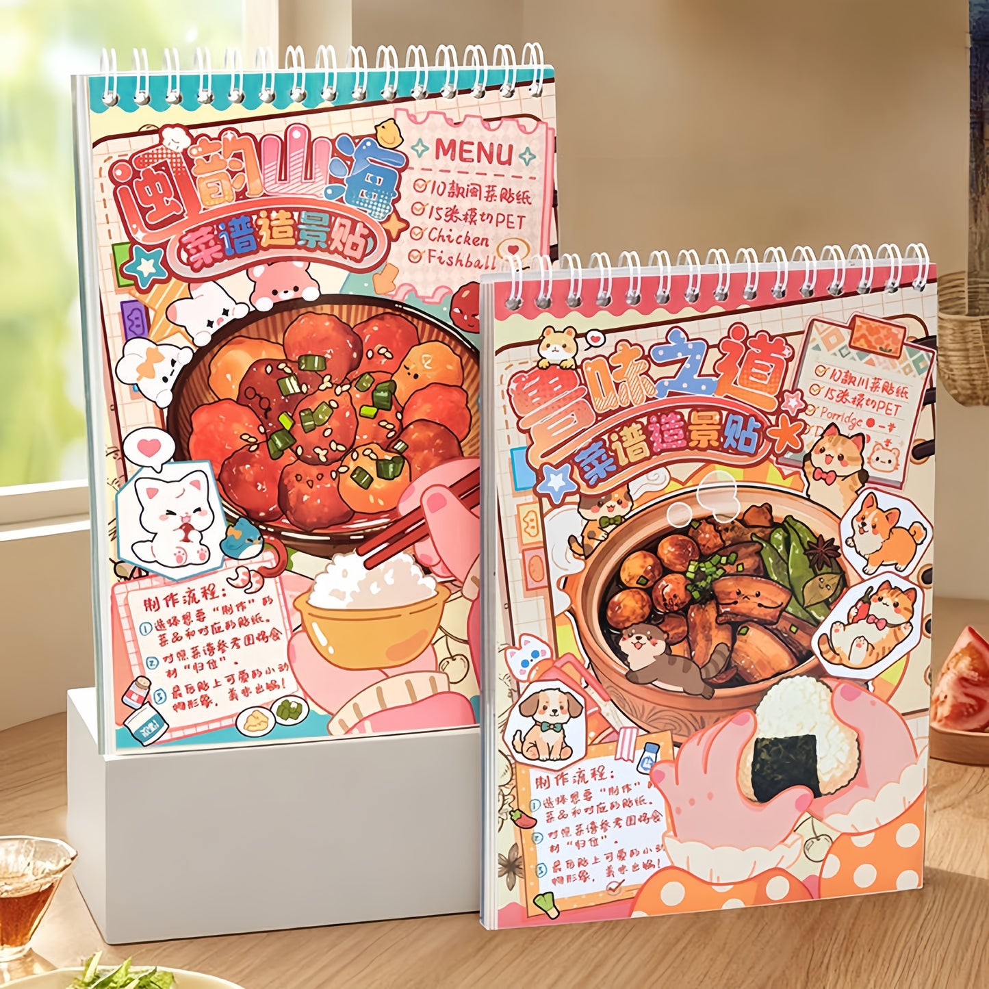 Chinese Food 3D Sticker Book