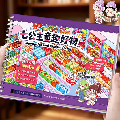 Stocking & Dress-Up 3D Sticker Book