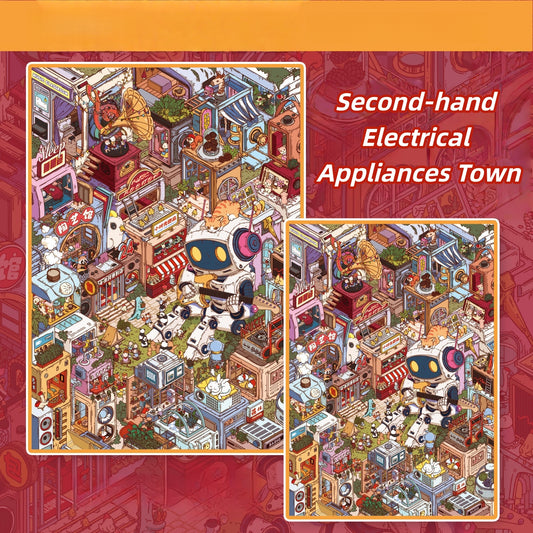 Second-hand Electrical Appliances Town 3D Sticker