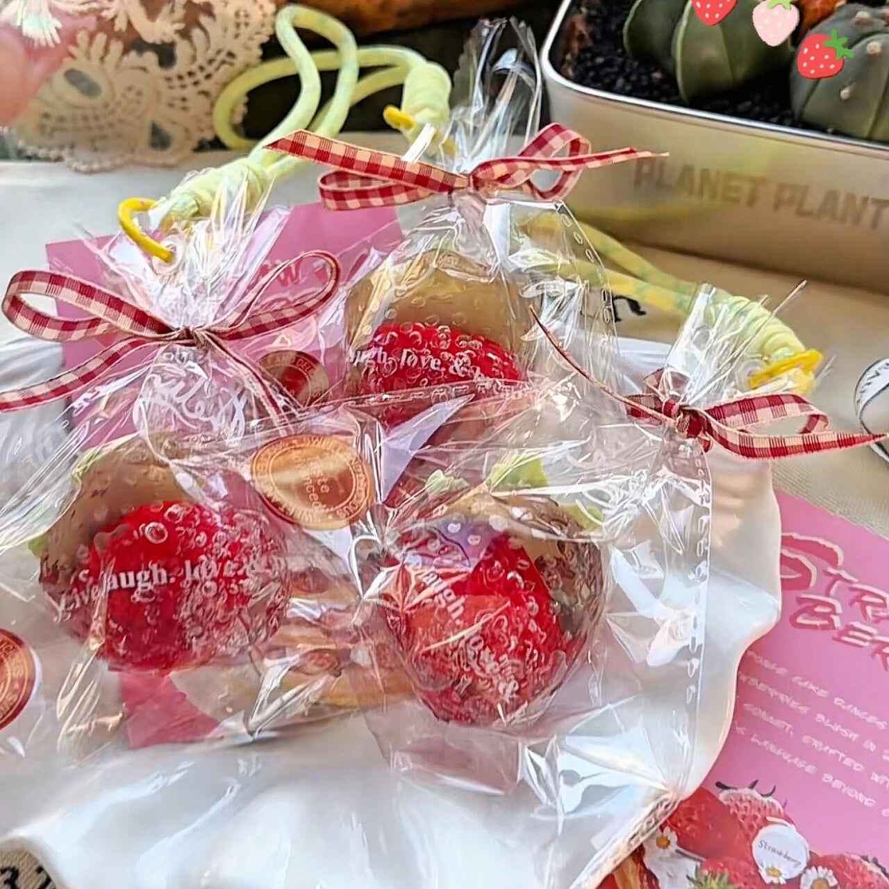 Crystal Strawberry Squishy