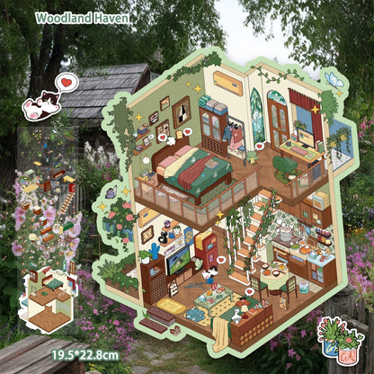 Woodland Haven 3D Sticker