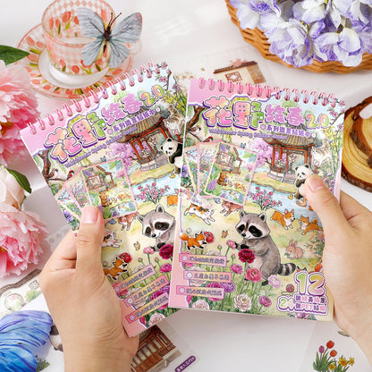 Spring Blooms in the Wild 3D Sticker Book