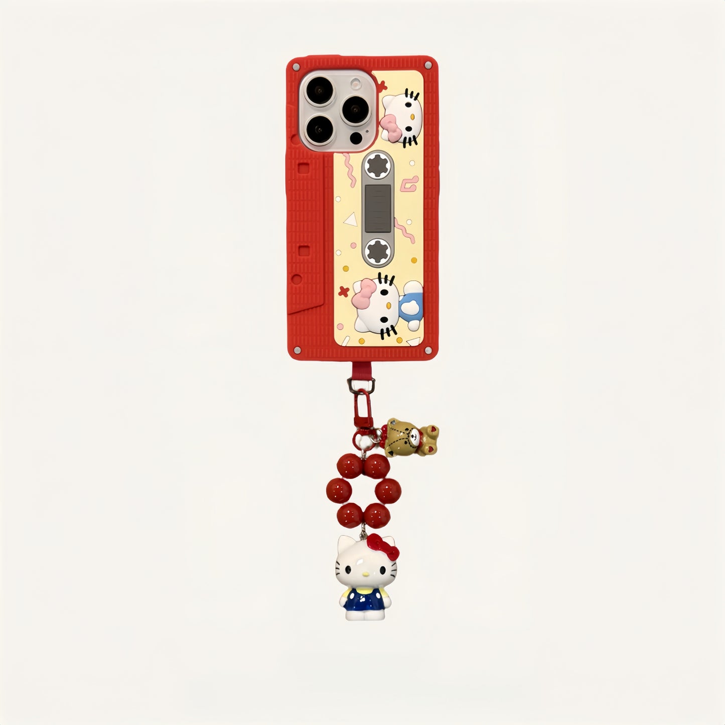 Cute Kitten Cassette Tape Silicone Phone Case