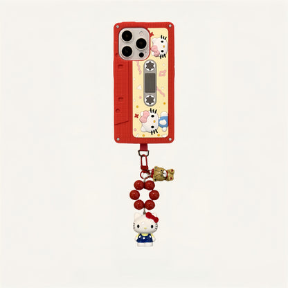 Cute Kitten Cassette Tape Silicone Phone Case