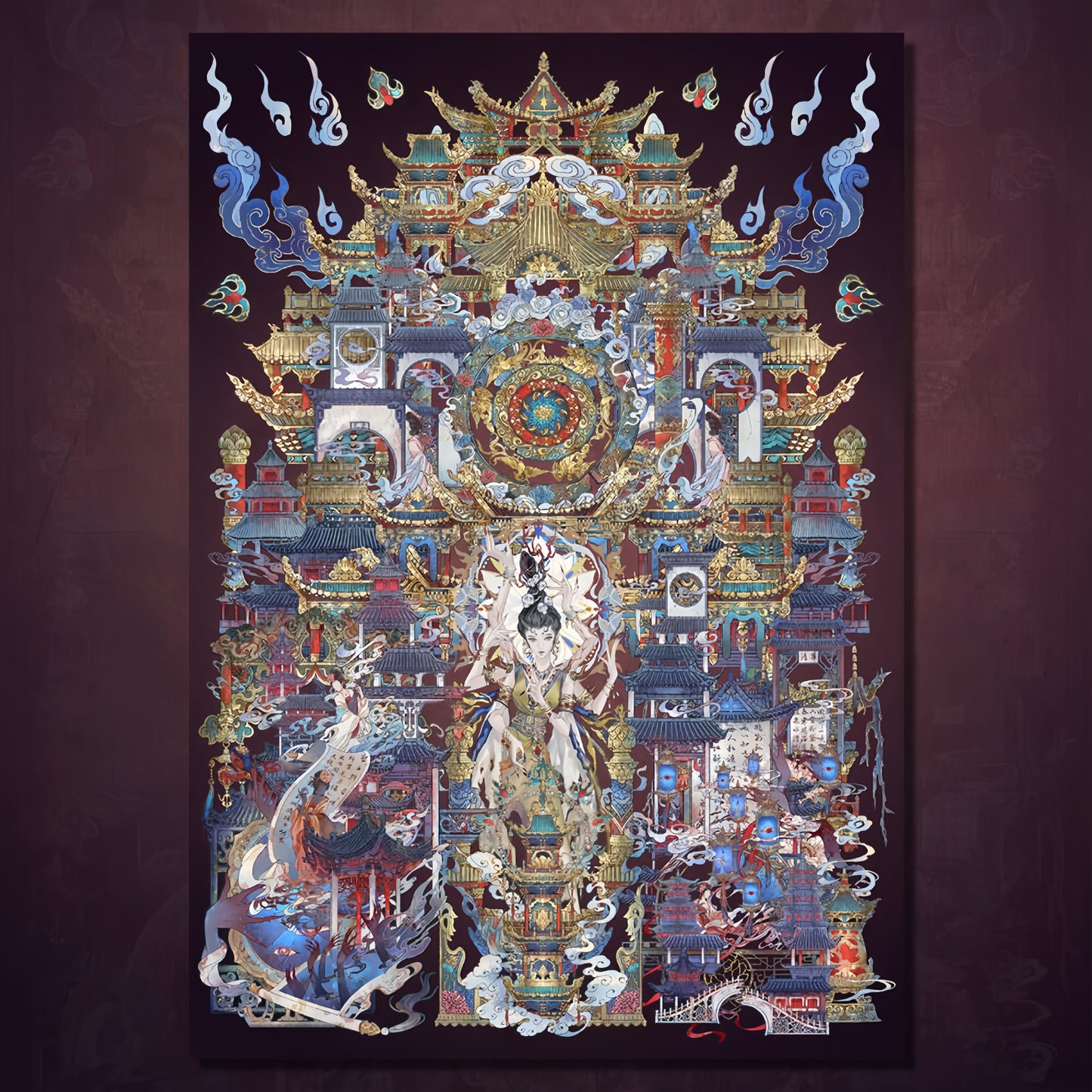 Buddha's Light 3D Sticker | 2 Cute Miniature Scenes
