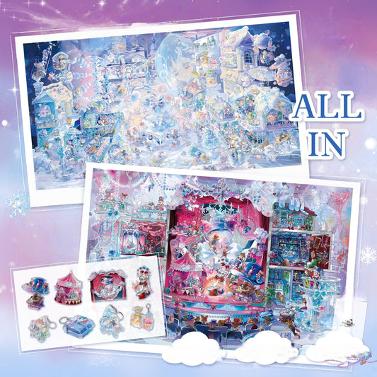 Nocturnal Tales 3D Sticker | 2 Cute Miniature Scenes