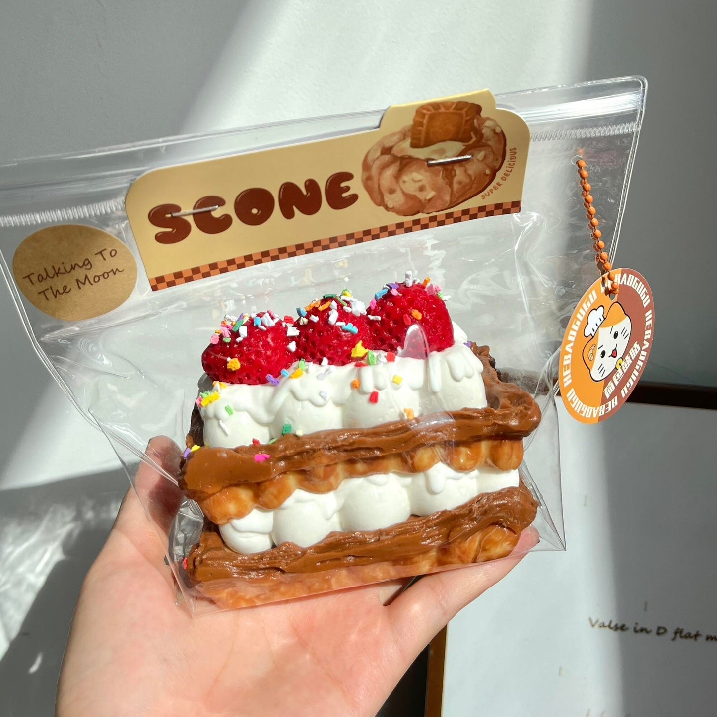 Strawberry Five-Layer Crispy Tart Squishy