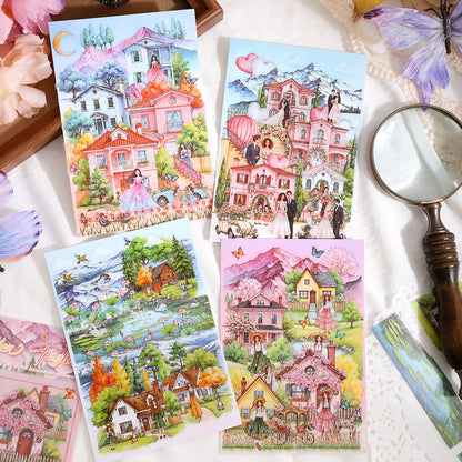 Poetic Dreams 3D Sticker | 4 Cute Miniature Scene