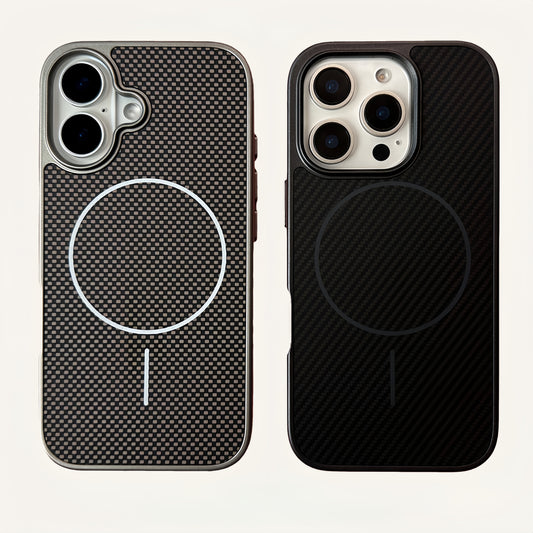 Magnetic Kevlar Carbon Fiber Texture Phone Case