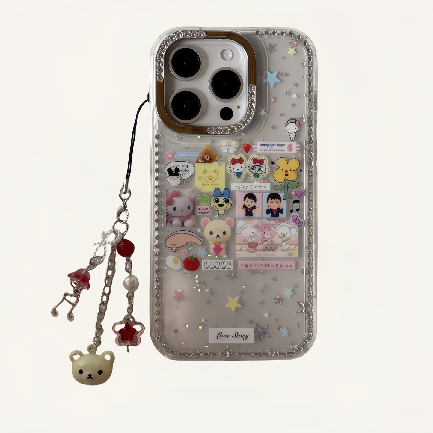 Retro Cute Character Acrylic Phone Case