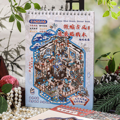 Ancient Chinese Pavillion 3D Sticker Book