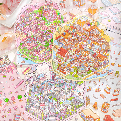 Sweet Serendipity 3D Sticker | 3 Cute Miniature Scenes