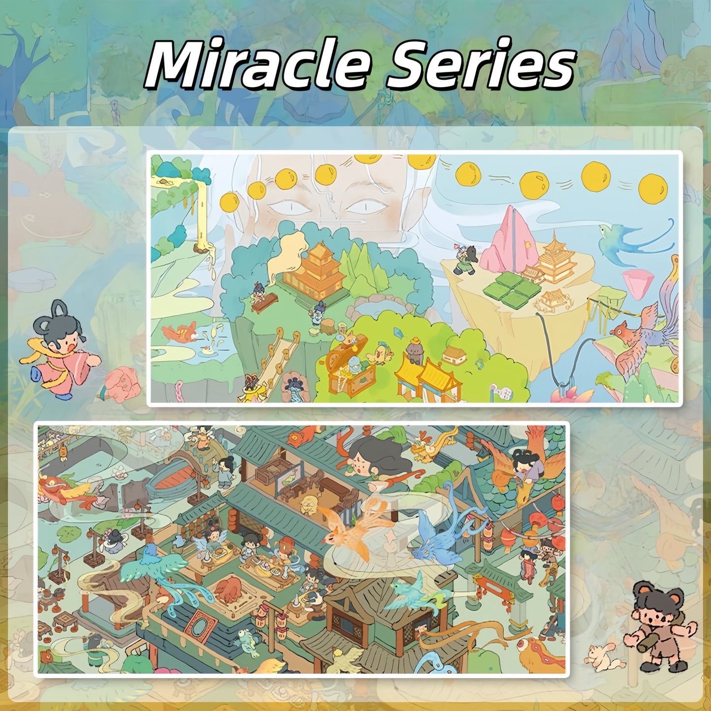 Miracle Series 3D Sticker | 2 Cute Miniature Scenes