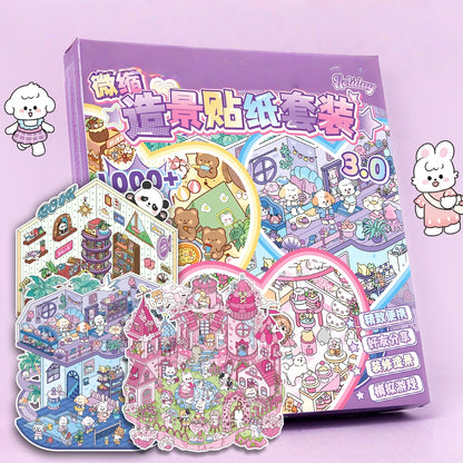 Animal Cottage 3D Sticker Book