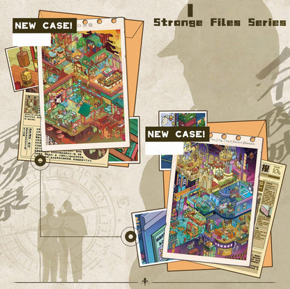 Strange Files 3D Sticker | 2 Cute Miniature Scenes