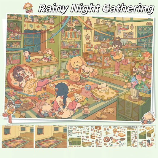 Little Gatherings 3D Sticker | 2 Cute Miniature Scenes