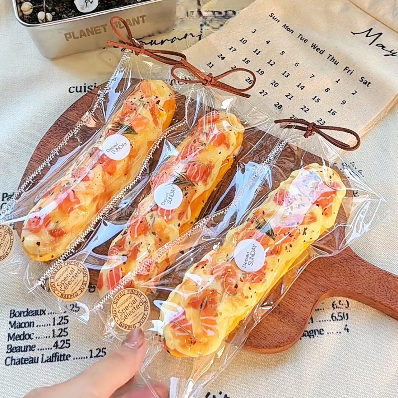 Salmon Cheese Stick Bread Squishy