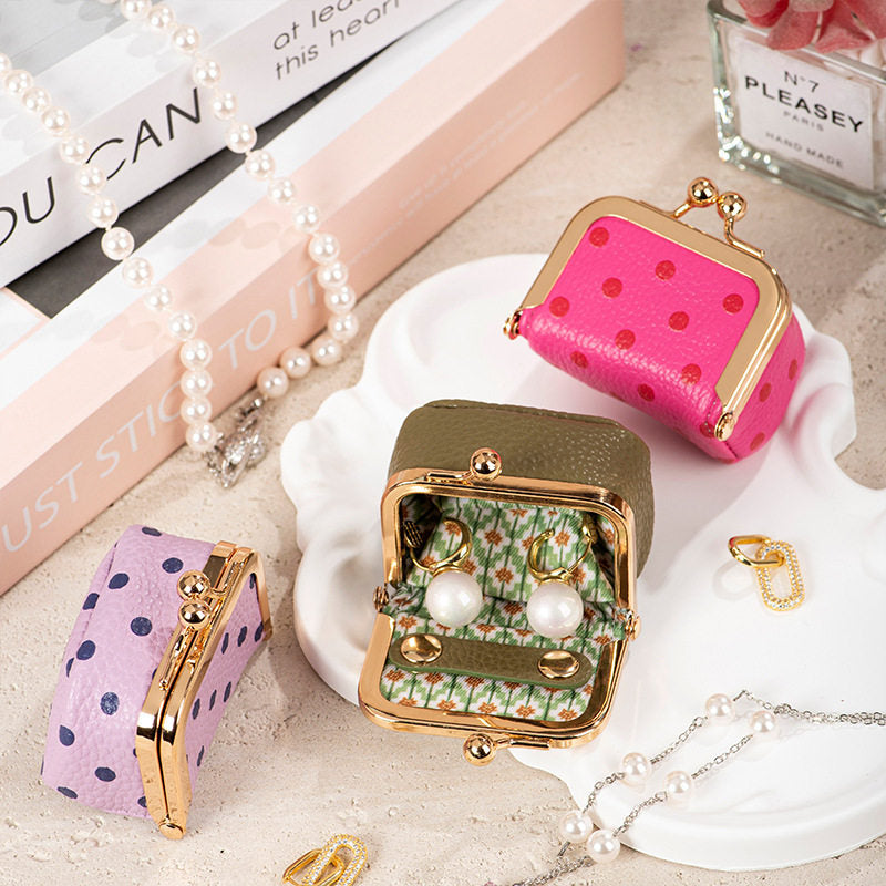 Mini Polka Dot Mini Jewelry Case