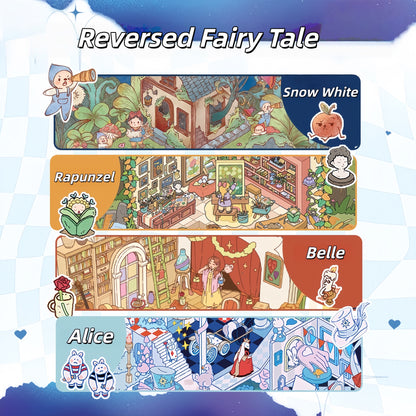 Reversed Fairy Tale 3D Sticker | 4 Cute Miniature Scenes