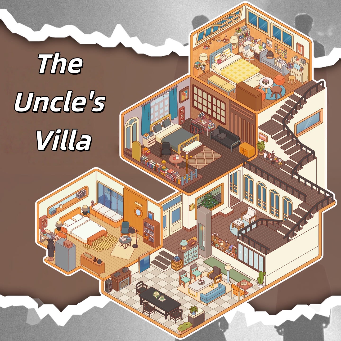 The Uncle's Villa 3D Sticker