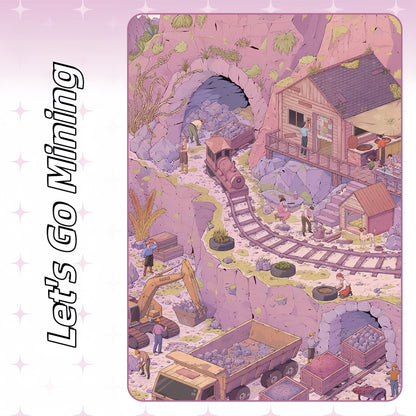 Let's Go Mining 3D Sticker