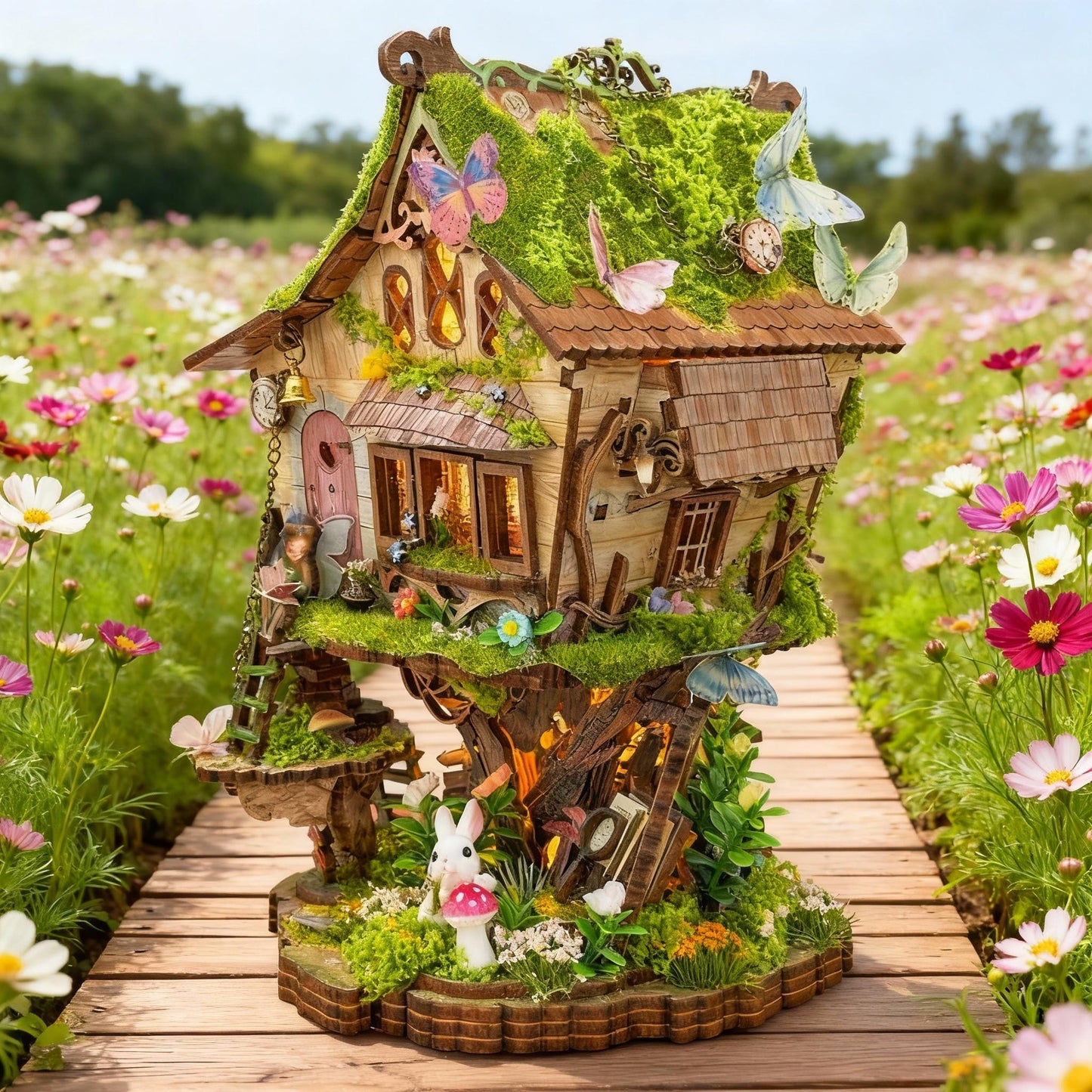 Tree House DIY Miniature House - English Instructions