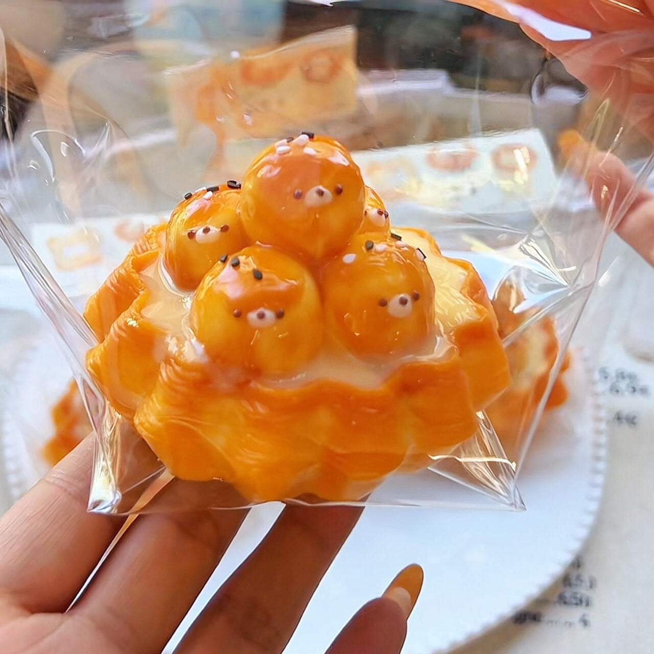 Cute Seal Egg Tart Squishy
