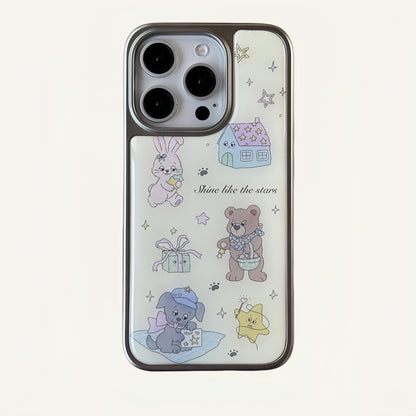 Bear and Bunny Acrylic Phone Case